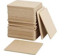 Sottobicchiere, dimensioni 10 x 10 cm, spessore 3 mm, MDF, 50 pezzi