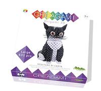 CreativaMente- Creagami Gatto Gioco di Creativita Origami Modulari, Multicolore, 733