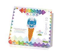 CreativaMente- Crema Creagami Kids-Gelato-Gioco in Scatola, Colore Arancione Bianco e Azzurro, 843