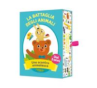 CreativaMente La Battaglia degli Animali, Gioco di Carte per Bambini, 36 Carte, 2-4 Giocatori, dai 3 Anni