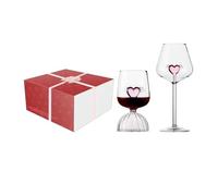 Creative 3D Cuore Rosa Romantico Bicchiere Cocktail Vino Bicchieri Caffè Succo Latte Acqua Bicchieri Calice Champagne Cup (Coppa Alto 01+02)