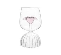 Creative 3D Cuore Rosa Romantico Vetro Cocktail Vino Bicchieri Caffè Succo Latte Acqua Tazza Drinkware Calice Champagne Cup (Coppa Alto 02)