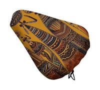 Creative African Culture Bike Seat Rain Cover Impermeabile Antipolvere Bici Sella Cuscino Morbido Sedile Della Bicicletta Cuscino con Coulisse per Uomo Donna