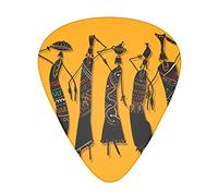 Creative African Culture Plettro per chitarra avanzato 12 pezzi Tre spessori per basso, chitarra elettrica, borsa per chitarra acustica