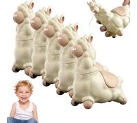 Creative Alpaca Water Gun Toys, Cute Cartoon Water Sprinklers Outdoor Toy - Playful Design, Handheld Waters Toys with 45° Rotating Head, Mini Animal Pool Toy, for Party Beach Entertainment (5pcs)