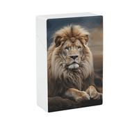 Creative Animals - Portasigarette a forma di leone, impermeabile e a prova di schiacciamento, per 20 sigarette king size, portatile, tascabile, da viaggio, per uomini e donne