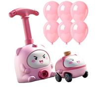 Creative Balloon Car Game, Interactive Learning Kit Quick Inflate Racing Toy, Fun Pump Attachment Extra, Stylish Playset with Modern Design, Mobile Activity for Home Travel Commuting Entertainment