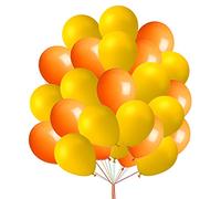 Creative Balloons Palloncini da 25,4 cm, 30 pezzi, giallo e arancione, perfetti per compleanni, matrimoni, baby shower, unisex, per familiari e amici