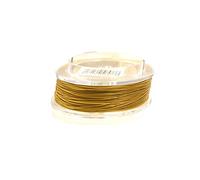 creative-beads filo per gioielli, Cavo in acciaio inox, rivestito in nylon, 7 fili rotolo 10m, 0,4mm metallic oro