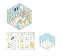 Creative Bottle Treehouse Sticker Set For Kids Educational Art Project With Durability PET Matter And Scene Customization Secret Forcing House Sticker Pack