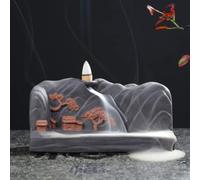 Creative Buddha Hand Incense Holder Bergamot Dragon Head Backflow Incense Burner Stick Censer for Relaxation And Home Decoration (E) (E)
