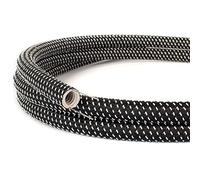 Creative-Cables Canalina passacavi modellabile linea Creative-Tube (20 mm Ø x 1 m, Stelle RT41) - Rivestimento in tessuto decorativo effetto 3D - Sicurezza e qualità certificata