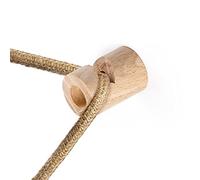creative cables - Decentratore, Gancio a “V” a soffitto o Parete in Legno per Cavo Elettrico Tessile - Neutro
