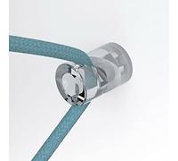 creative cables - Decentratore, Gancio a 'V' a soffitto o Parete per Cavo Elettrico Tessile - Trasparente