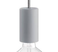 creative cables - EIVA Elegant, Kit portalampada per Esterno E27 IP65 in Silicone - Il Primo portalampada IP65 cablabile al Mondo - Grigio Ghiaccio