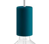 creative cables - EIVA Elegant, Kit portalampada per Esterno E27 IP65 in Silicone - Il Primo portalampada IP65 cablabile al Mondo - Petrolio