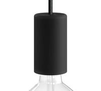 creative cables - EIVA Elegant, Kit portalampada per Esterno E27 IP65 in Silicone - Il Primo portalampada IP65 cablabile al Mondo - Nero