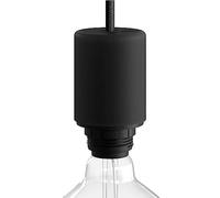 creative cables EIVA Kit Portalampada E27 per esterno (nero, 60 mm Ø x 105 mm) - Cover in silicone soft touch - Grado di protezione IP65 Compatibile con sistema MODULAIR