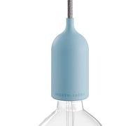 EIVA Pastel, Kit portalampada per Esterno E27 IP65 in Silicone - Il Primo portalampada IP65 cablabile al Mondo - Blu Carta da Zucchero