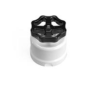 creative cables - Interruttore/Deviatore in porcellana bianco con manopola - Nero