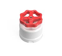 creative cables - Interruttore/Deviatore in porcellana bianco con manopola - Rosso