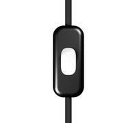 Creative-Cables Interruttore Unipolare rompifilo Creative Switch - (Nero con pulsante bianco, 60 x 25 mm H 15 mm) - Tensione 250V - Carico 2A
