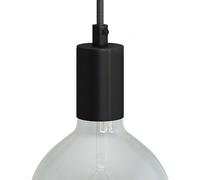 creative cables - Kit portalampada E27 cilindrico in Metallo - Cilindrico, Nero