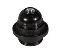 creative cables Kit portalampada E27 in bakelite con Doppia ghiera per Paralume - Nero