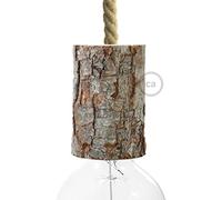 creative cables - Kit portalampada E27 in Corteccia Versione Small - Corteccia