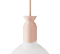 creative cables Kit Portalampada E27 in plastica riciclata stampato 3D (4,1 x 7,1 x 4,1 cm, rosa) - Design con cerchi concentrici in rilievo - Sostenibile ed innovativo