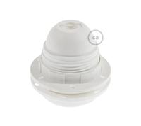 creative cables - Kit portalampada E27 in termoplastica con Doppia ghiera per Paralume - Bianco