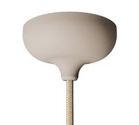 creative cables Kit rosone per lampadario da soffitto con interruttore (serracavo conico, silicone desert brown, Ø 88 mm, 1 foro) - Fissaggio a staffa per lampadari e sospensioni singole