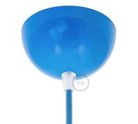 creative cables Kit rosone semisferico in Metallo Verniciato - Azzurro