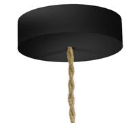 creative cables - Kit rosone in Legno - Nero