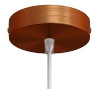 creative cables - Kit rosone cilindrico in Metallo - Cilindrico, Rame Satinato