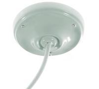 creative cables Kit rosone per lampadario da soffitto (serracavo conico, ceramica verde salvia, Ø 105 mm, 1 foro) - Fissaggio a staffa per lampadari e sospensioni singole