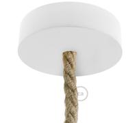 creative cables - Kit rosone in Legno per cordone XL - Bianco