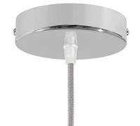 creative cables - Kit rosone cilindrico in Metallo - Conico, Cromo