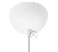 creative cables Kit rosone semisferico in Metallo Verniciato - Bianco Lucido