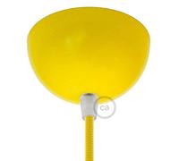 creative cables Kit rosone semisferico in Metallo Verniciato - Giallo