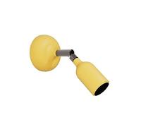 creative cables - Lampada Fermaluce in silicone con snodo - Senza lampadina, Giallo