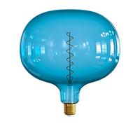 creative cables LIMITED EDITION - Lampadina LED Ocean Blue XXL linea Pastel Sbagliate filamento a Spirale 4W 100Lm E27 2200K Dimmerabile