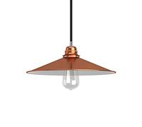 creative cables Paralume Swing in metallo smaltato con attacco E27 - Bianco - Rame