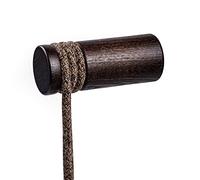 creative cables - Rolé, passacavo in Legno, Fissaggio a Parete per Lampada a Sospensione - Effetto Wengé
