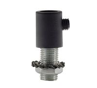 creative cables - Serracavo cilindrico in plastica completo di tige, dado e rondella - Nero