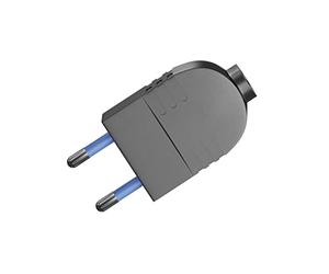 Creative-Cables Spina 2 Poli 10 A - (Nero) - Certificata IMQ - Per cavi 2x0,75 mm²