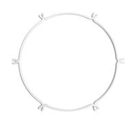 creative cables - Cage Cerchio - Struttura per lampadari - M - Ø 60 cm, Bianco