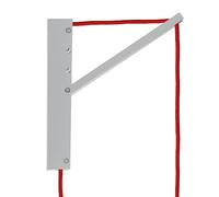 creative cables - Pinocchio, Supporto a Muro Regolabile in Legno per lampade a Sospensione - Bianco