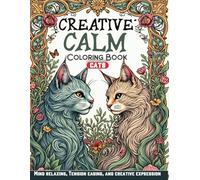 Creative Calm Coloring Book: Cats: Adult Coloring Book Art Nouveau Style Pages Featuring Cats
