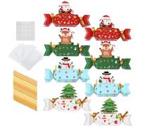 Creative Cash Roll - per soldi di Natale, creativo esplosivo per soldi, con 80 sacchetti trasparenti, per adulti, albero di Natale, feste di compleanno, vacanze